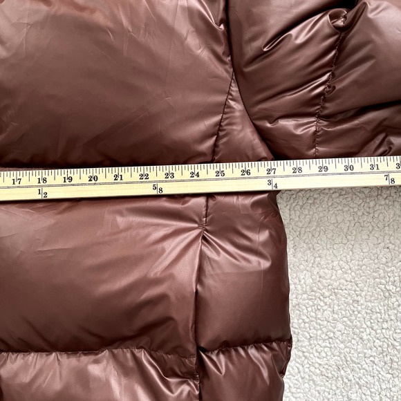 Lit Activewear New High Collar Oversize Loose Down Jacket in Brown Women Size M - Picture 11 of 16